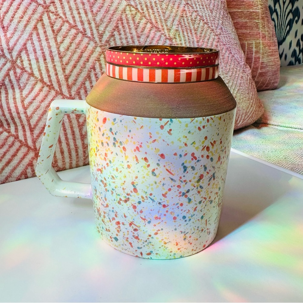 Jcrew/Crewcuts Coral Polka Dot & Stripes Bangle Bracelets (Set of 2) - Picture 7 of 9